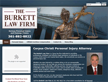 Tablet Screenshot of burkettlawfirm.com